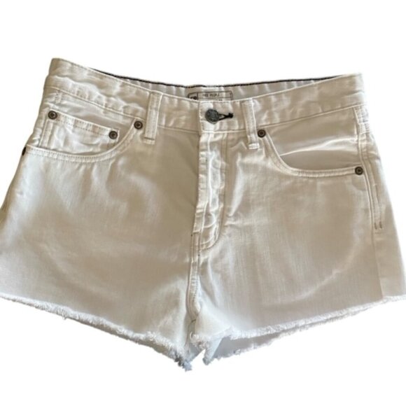 Free People Uptown Button Fly Jean Shorts 28 - Picture 1 of 3
